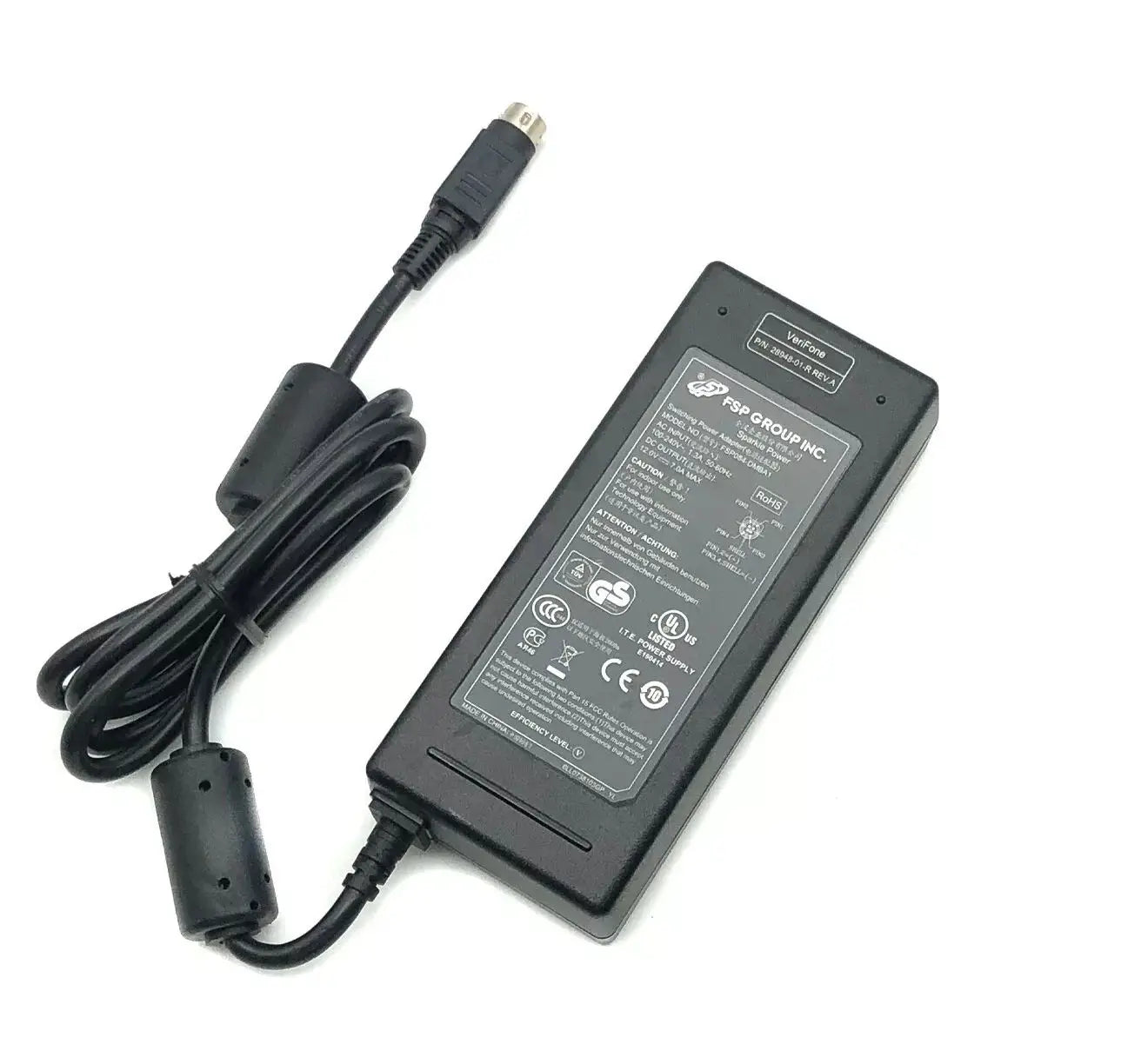 Original FSP FSP084-DMAAI AC DC Adapter 12V 7A 84W 4-Pin Din Charger for FSP084-DIBAN2 FSP084-DMBA1 Power Supply