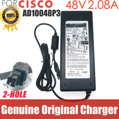 Original AC/DC Adapter AD10048P3 48V 2.08A for CISCO ASA5505-PWR-AC WLC2106 ASA5505 341-0183-02 Firewall Charger Power Supply