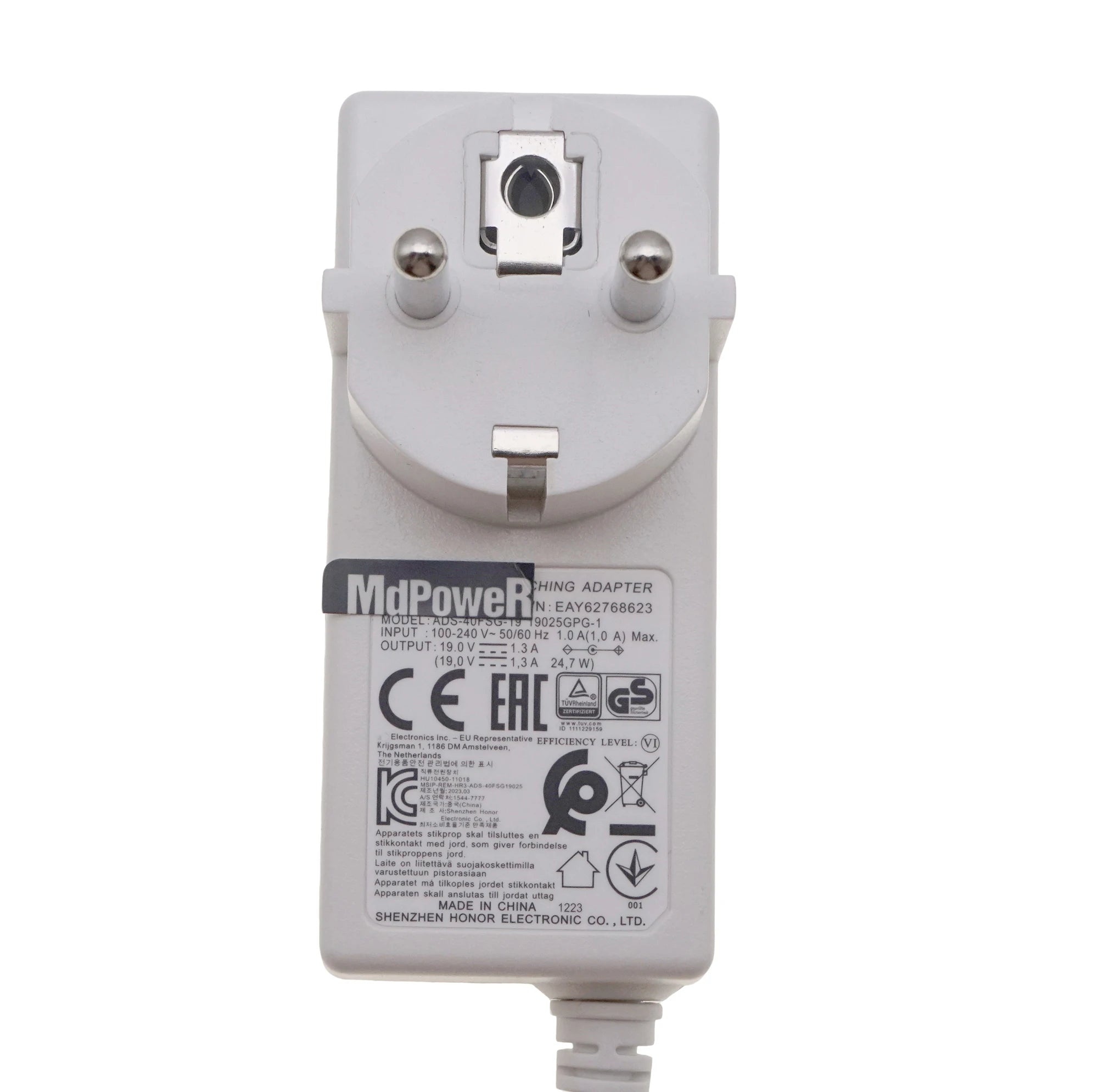 WHITE 19V 1.3A Switching AC Power Adapter Charger For LG LCD Monitor 24MP47H ADS-40FSG-19 ADS-25FSF-19 19025GPG-1 PSU LCAP26-A
