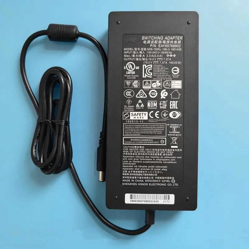 140W 19V 7.37A ADS-150KL-19N-3 190140E Switching Adapter For LG MONITOR 34UM95-P 27UK850 27UL850 34UC97 34UC99 34GK950F-B LCAP31