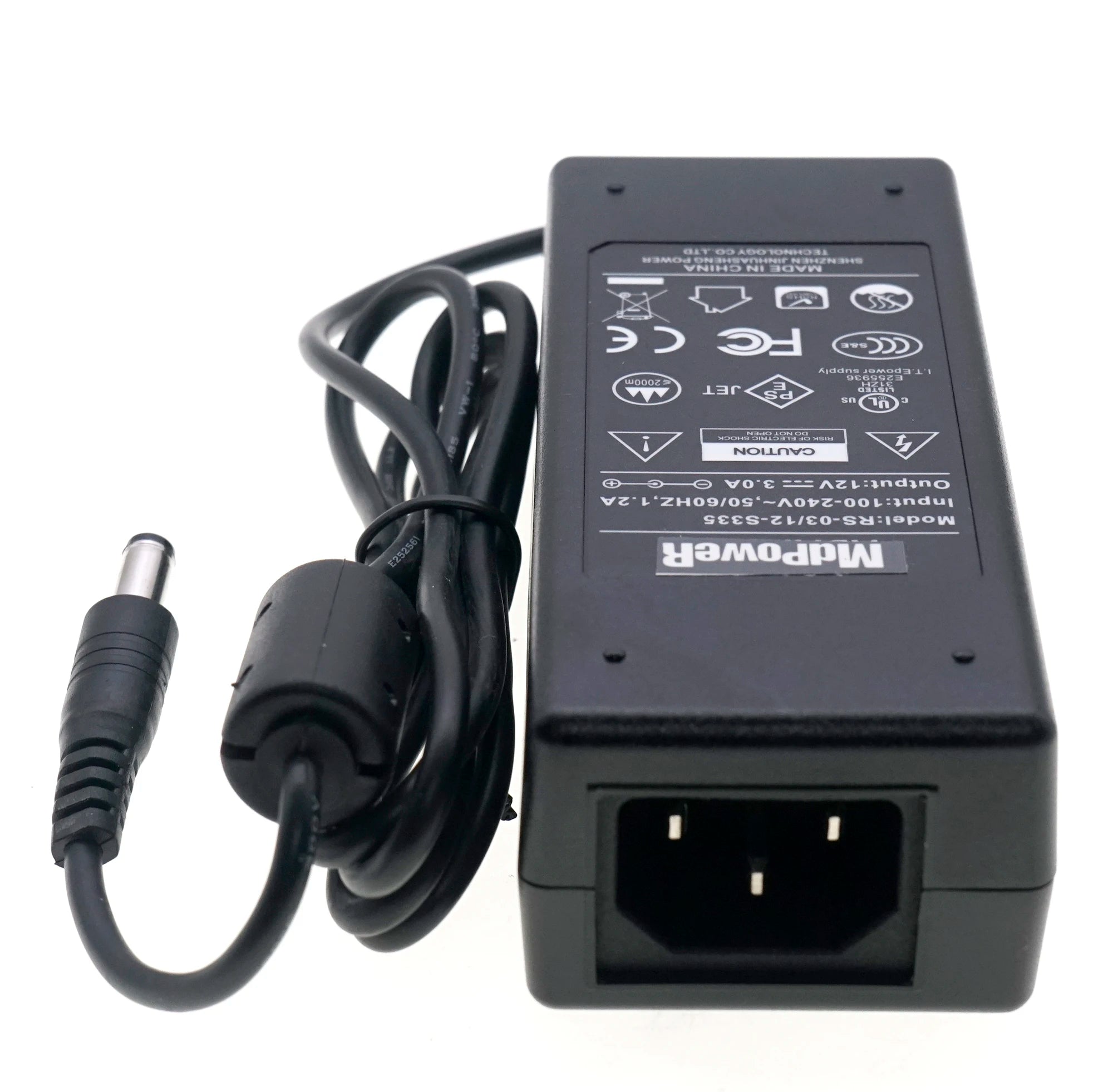 Genuine JINHUASHENG 12V 3A RS-300/120-S336 RS-300/120-S325 RS-03/12-S335 AC Adapter Charger Power Supply 5.5*2.1mm Original
