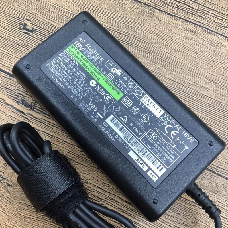 16V 4A Genuine AC Adapter Charger for Sony VGP-AC16V8 ADP-64CB PCGA-AC16V6 VGP-AC16V14 PCGA-AC16V VGP-AC9V3