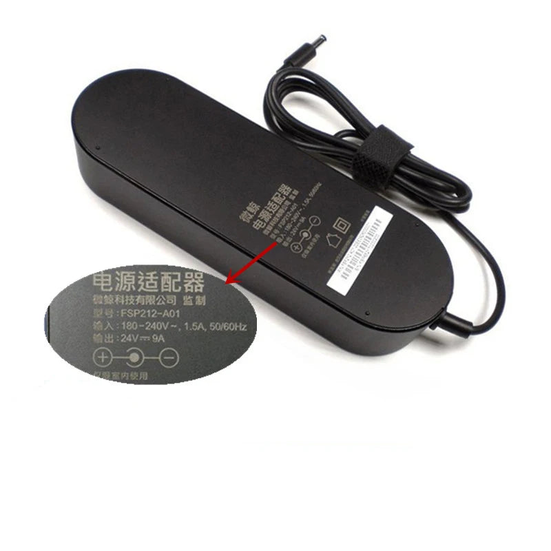 FSP212-A01 Genuine FSP AC Adapter Charger for Whaley 65E3U9500 65E3U9600 Power Supply 24V 9A 216W 5.5*2.5mm