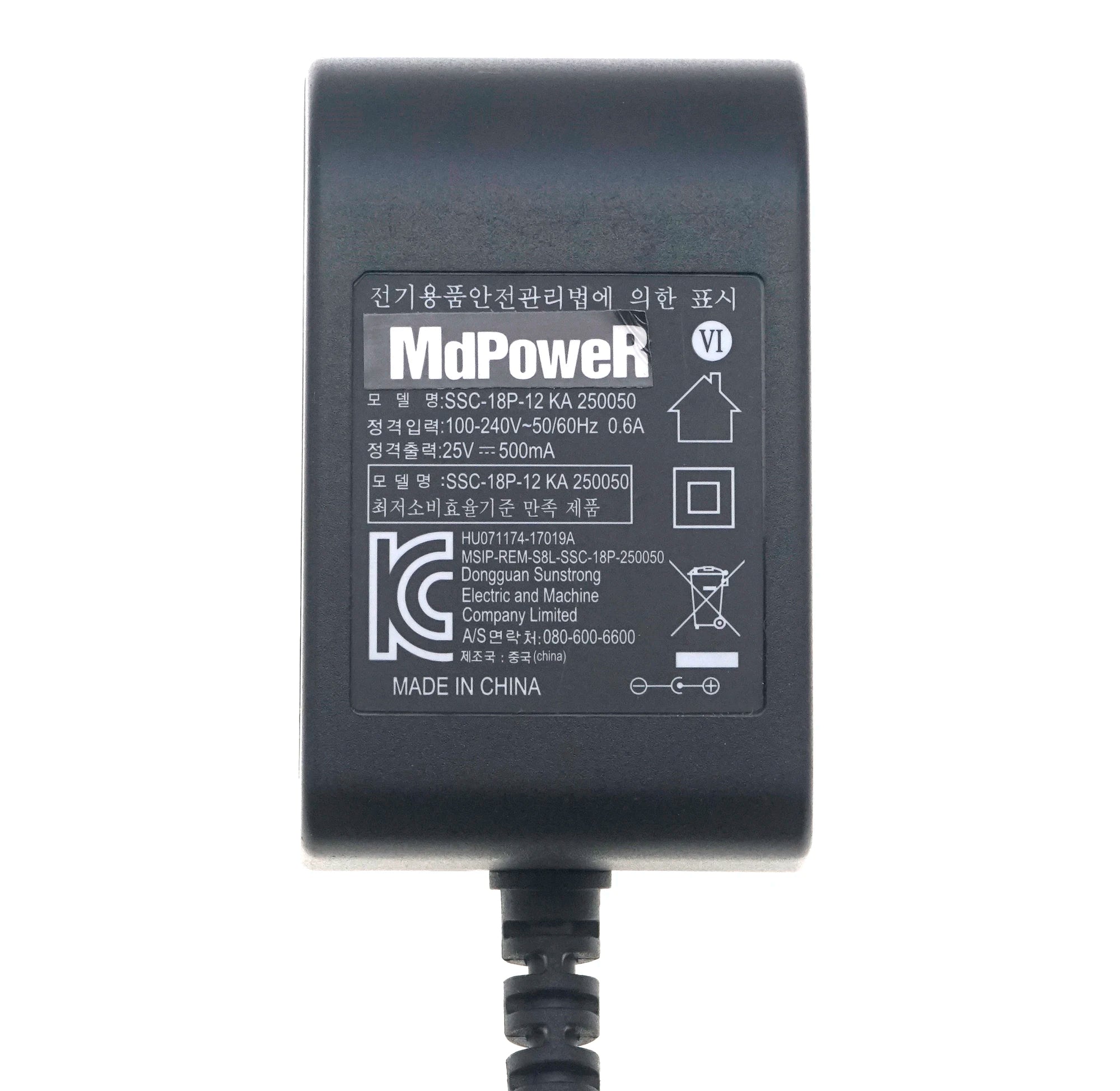 25V 0.5A SSC-18P-12 Genuine Switching Adapter Charger for Philips Vacuum Cleaner FC6168 FC6170 FC6169 FC6172 FC6405 Power Supply