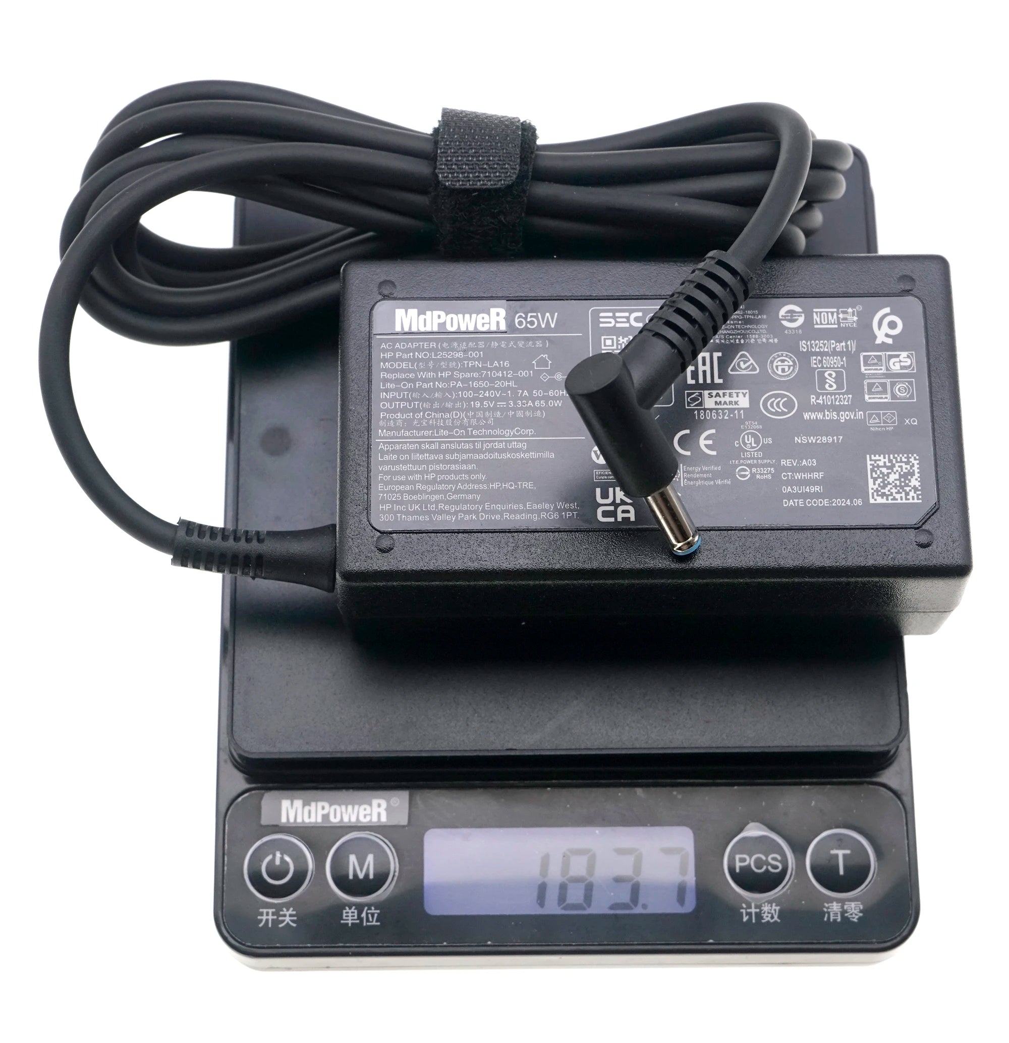Genuine TPN-LA16 TPN-CA16 19.5V 3.33A 65W TPN-CA17 AC Adapter For HP L25298-001 A065R157P Laptop Power Supply Charger 710412-001