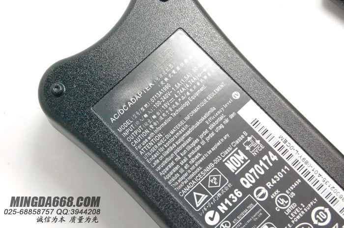 original 19V 4.74A AC Adapter Laptop Charger For Lenovo Y430 F40 F41 V450 Y450 Y550 B450 B460 PA-1900-52LC ADP-90RH 0713A1990