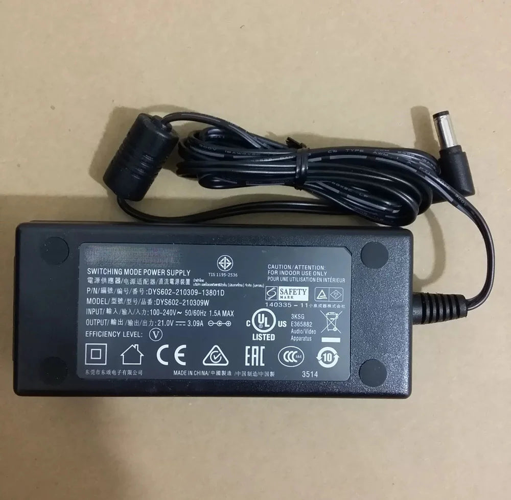 Genuine For PHILIPS Charger 21V 3.09A 64.89W 65W DYS602-210309W DYS602-210309-13801D Switching Power Supply AC Adapter Original