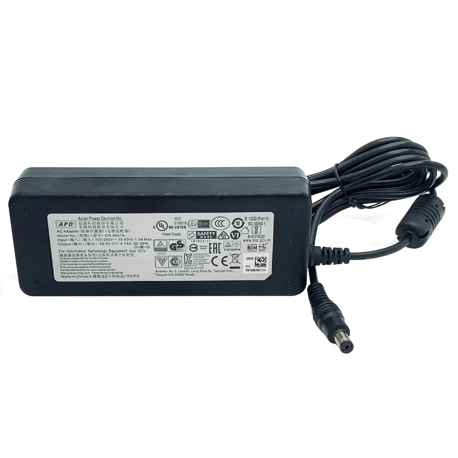 For Intel NUC APD 90W New AC Power Supply Adapter Mini PC Charger 19V 4.74A 90W DA-90C19 DA-90J19 NB-90A19 NB-90B19 FSP090-DMBF1