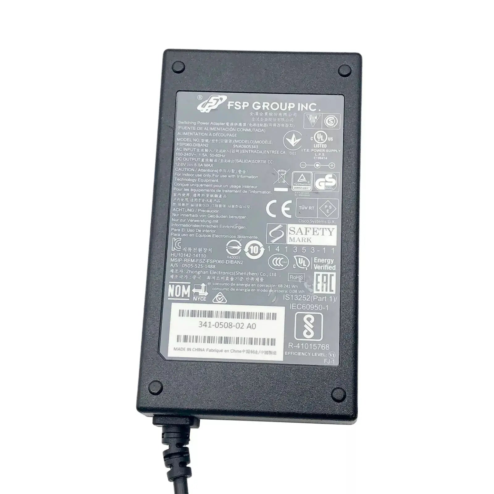 Genuine FSP FSP060-DIBAN2 FSP060-DHAN3 DBAB1 AC DC Switching Power Adapter For 60W Monitor Power Supply Charger 12V 5A 5.5x2.5mm