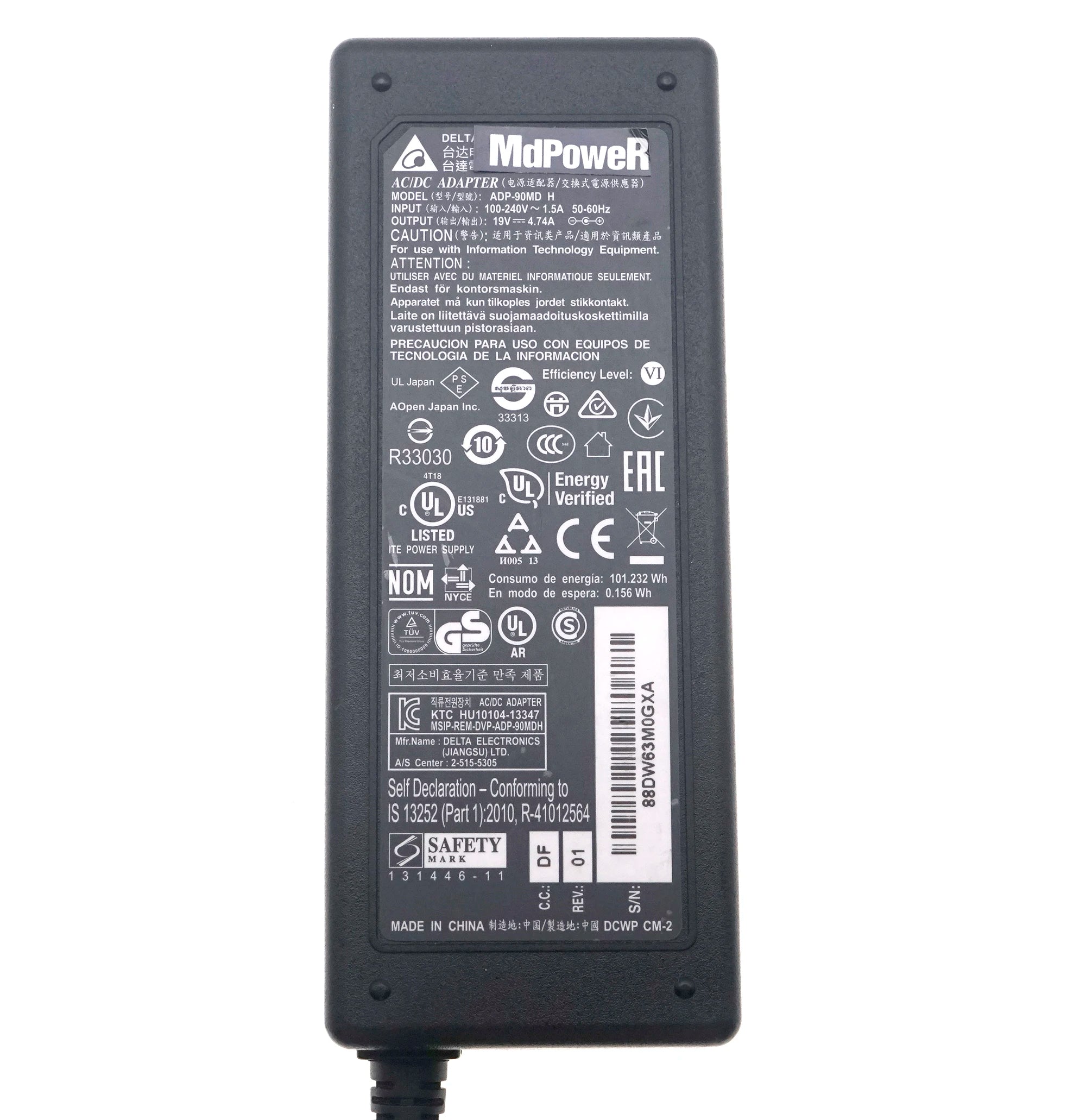 Genuine Delta ADP-90MD H AC/DC Adapter Charger 19V 4.74A 90W Original For ASUS Laptop Power Supply 5.5*2.5mm ADP-90MD H