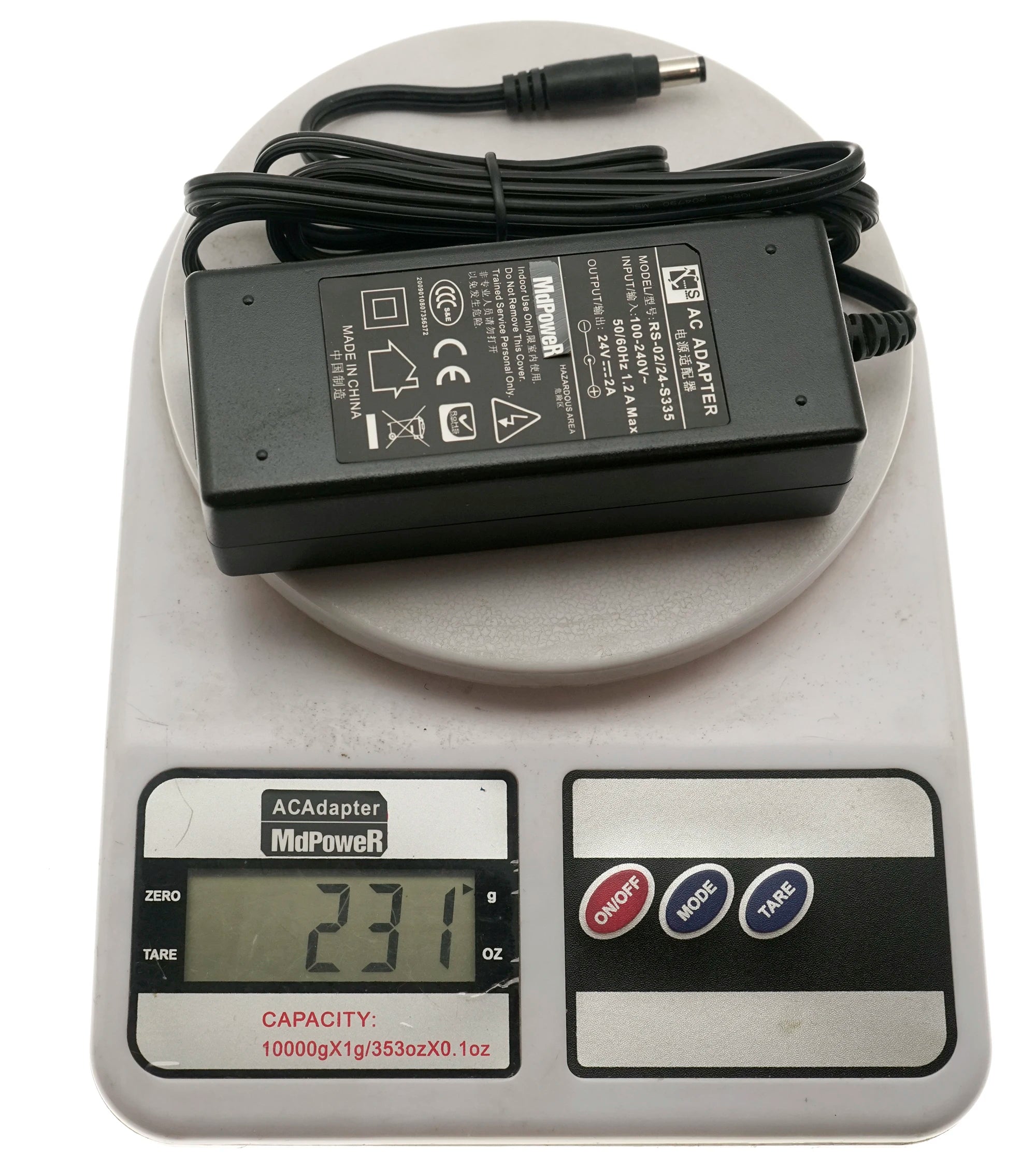 Genuine JINHAUSHENG RS 24V 2A 48W RS-02/24-S335 AC Adapter Charger Power Supply 5.5*2.1mm DC Plug