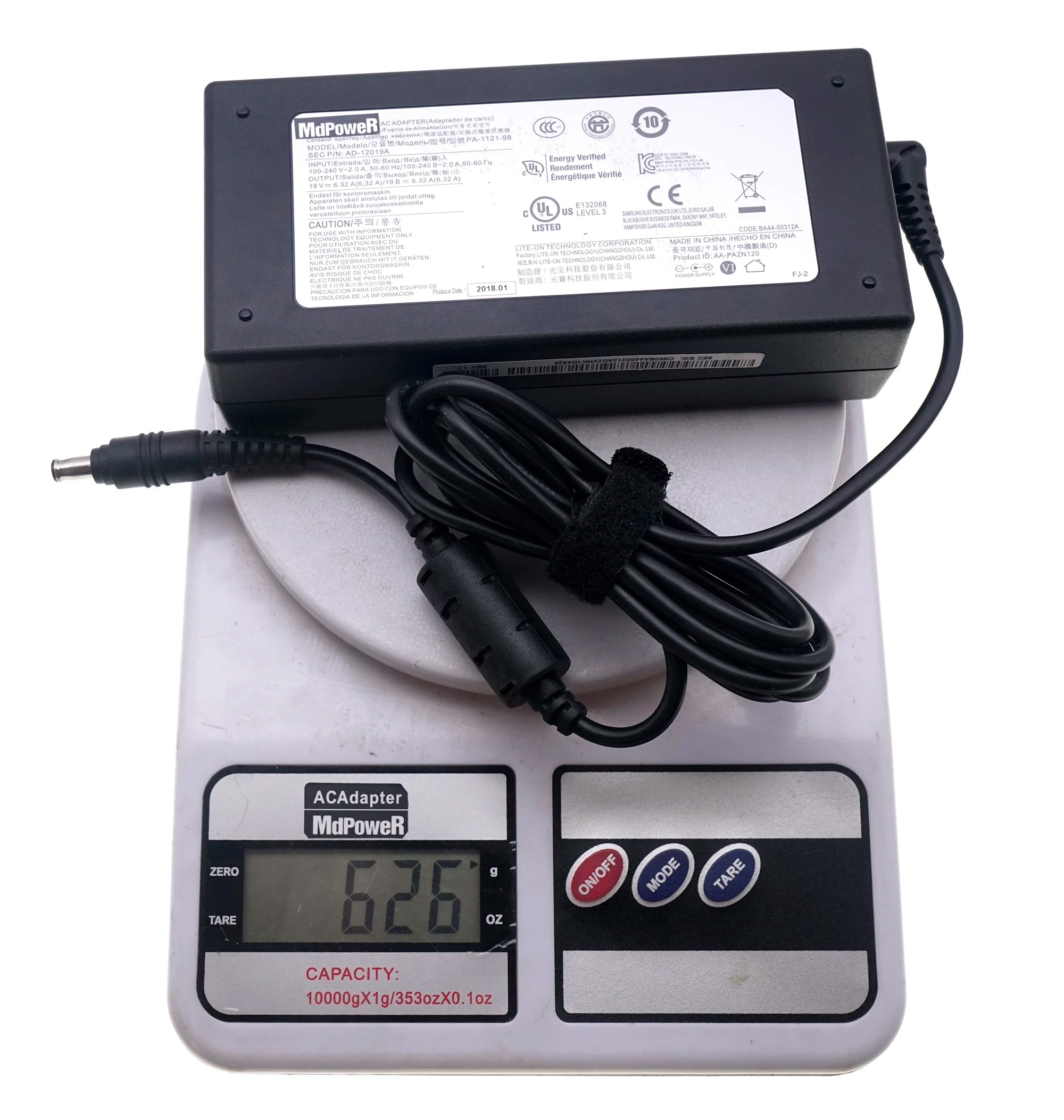 Original PA-1121-98 19V 6.32A AD-12019A 120W AC Adapter Charger for Samsung Odyssey NP800G5M-X01US NP800G5M-X02US Power Supply