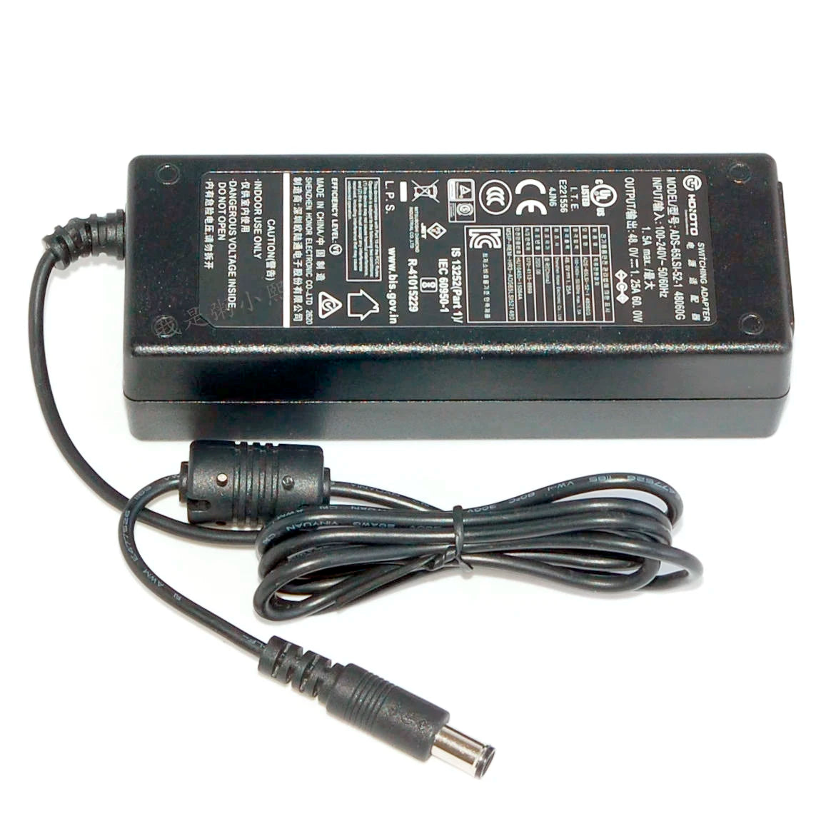 Genuine Hoioto 48V 1.25A 60W ADS-65LSI-SI-52-1 48060G Switching Adapter For Dahua POE Monitoring AC Adaptor Power Supply Charger