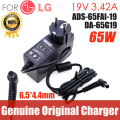 Original 65W 19V 3.42A ADS-65FAI-19 LCAP40 Adapter Charger DA-65G19 A-1650-6 LCAP39 For LG LCD Monitor Power Supply EU wall plug