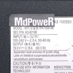 Original 19V 3.16A AD-6019B PA-1600-96 AC Adapter Power charger For Samsung R423 RV411 RF411 RV515 R540 R510 R522 R530 AD-6019R