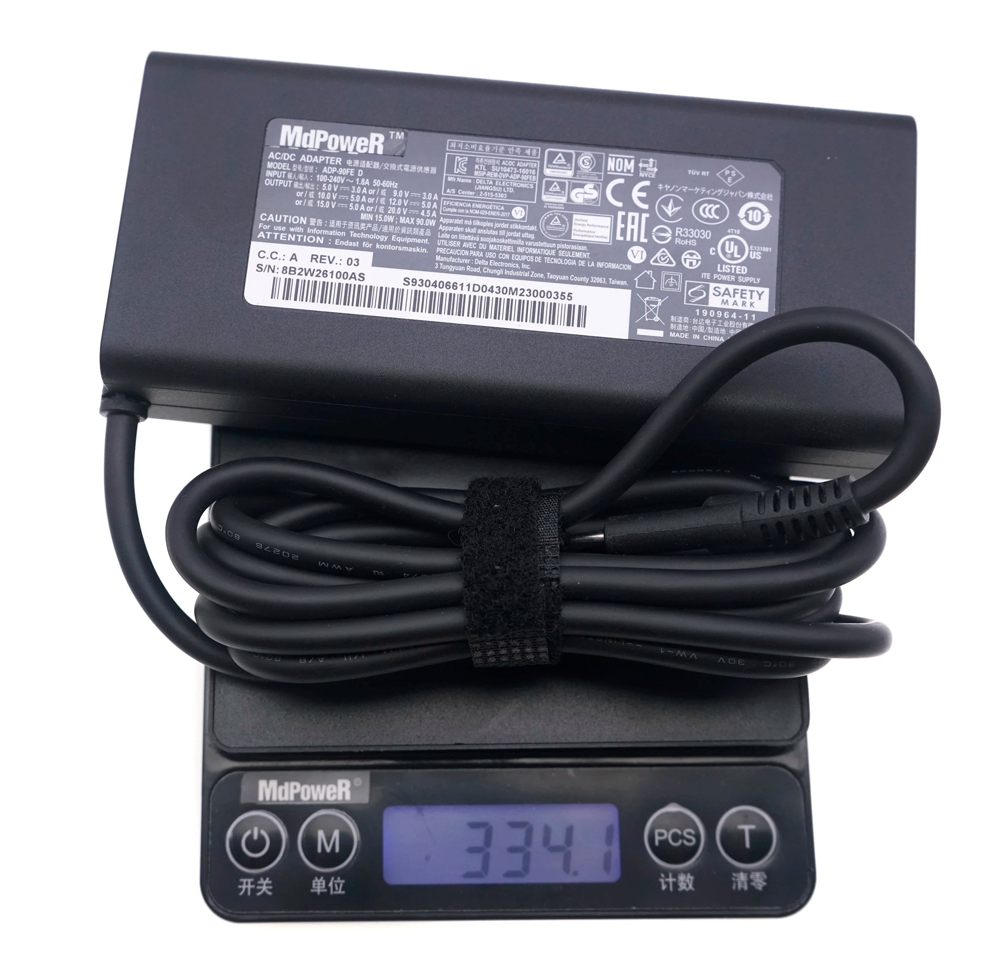 Original ADP-90FE D 90W 20V 4.5A USB-C AC Adapter for MSI Summit E14 A11SCS-088 A11SCST A11SCST-087 E15 A11SCST/GTX1650 Charger