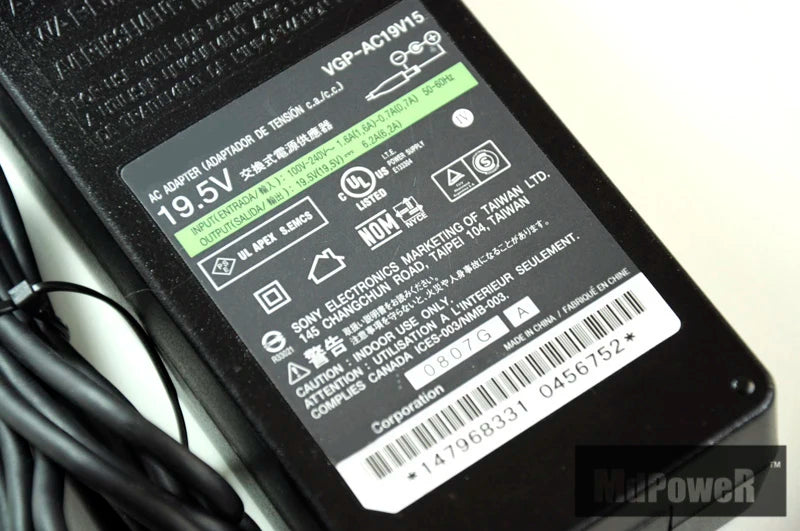 Original For SONY 19.5V 6.15A 6.2A VGP-AC19V15 120W laptop supply power AC adapter charger VGP-AC19V46 KDL-42W670A ACDP-120N02
