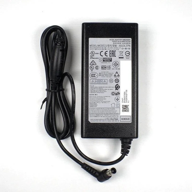 60W Genuine AC Adapter Charger for Samsung Soundbar A6024_ FPN 24V 2.5A 1.66A HW-F751 HW-M450/X HW-J250 KM57C HW-Q60R HW-Q60R/XS