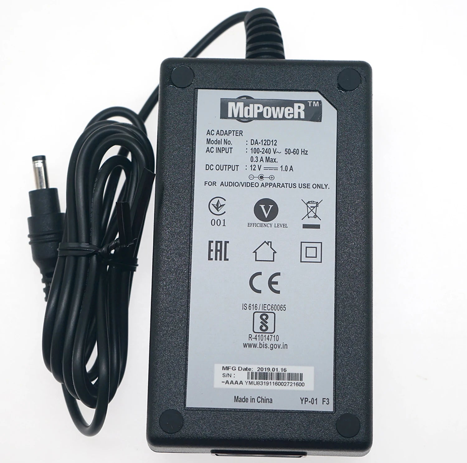 Original AC Adapter DA-12D12 12V 1A For LG BP-125 BP125-N BP556 BP350 BP255 Blu-ray DVD 3D Player Power Supply Charger Cord