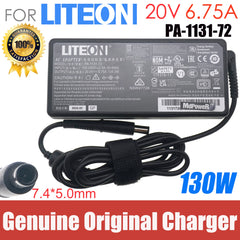 PA-1131-72 PA-1131-76 Original AC Adapter LITEON 20V 6.75A 135W Charger 7.4x5.0mm  Laptop Power Supply