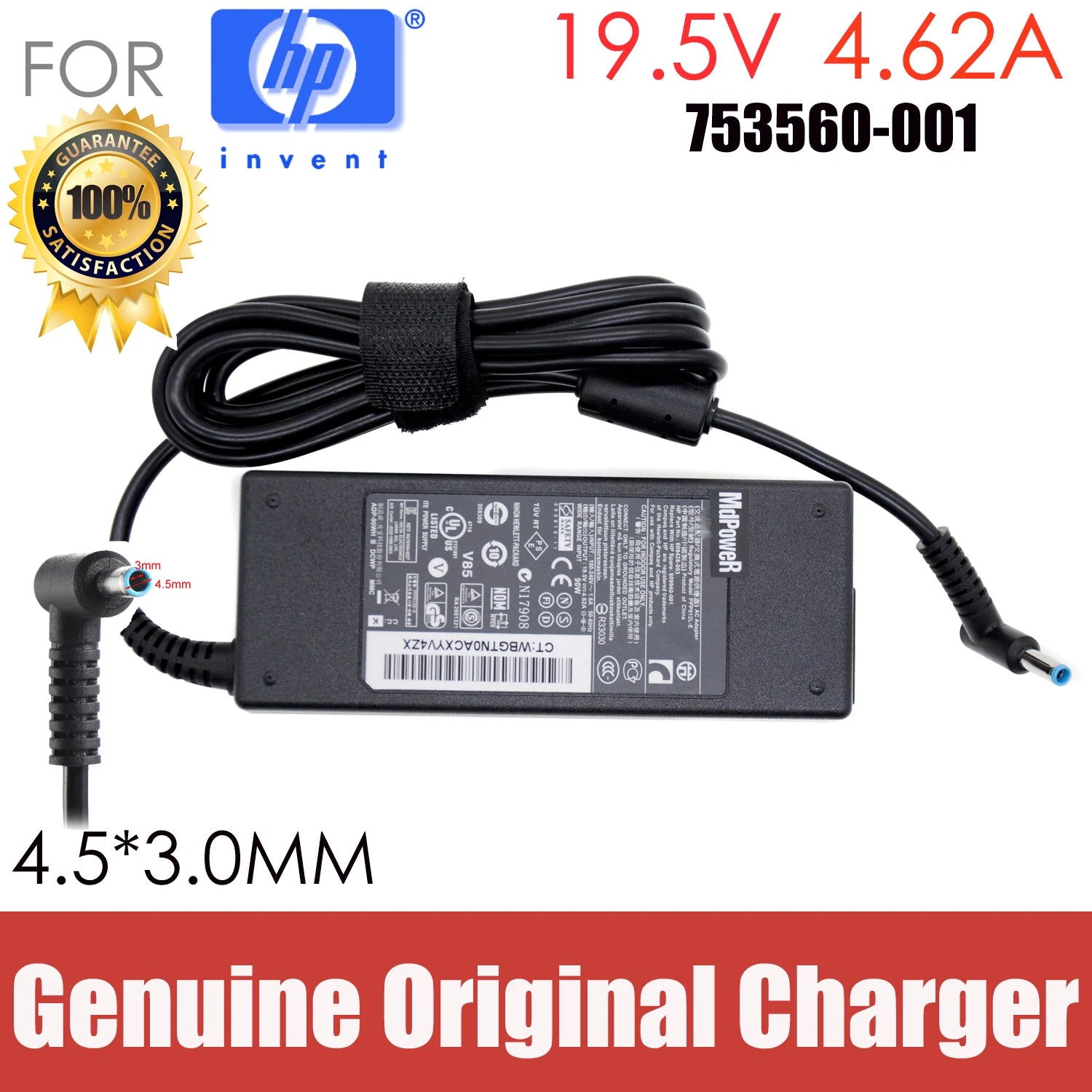 Original 19.5V 4.62A AC adapter laptop charger For HP ENVY 13-D023TU D024TU D046TU D051TU ENVY 14-j004TX j006TX j005TX 14-j102TX