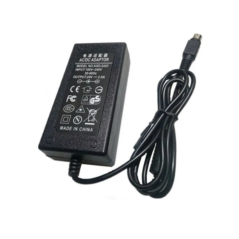 AC Adapter Charger For Canon Scanner DR-F120 DRF120 DR-M140/M160/M1060 MG1-4892 MG1-4892/5039/4558S Power Supply 24V 2A 4-Pin