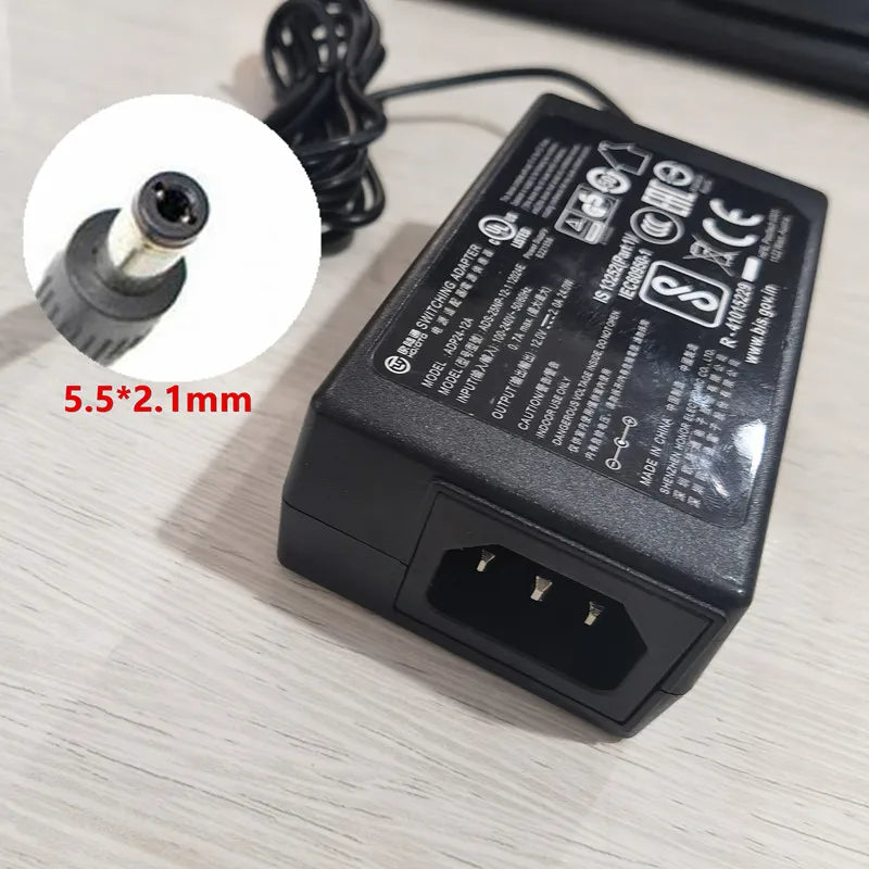 Genuine HOIOTO ADS-25NP-12-1 12024E 12V 2A AC Switching Adapter Charger 24W Power Supply ADP24-12A ADS-25FSG-12-2 12024E