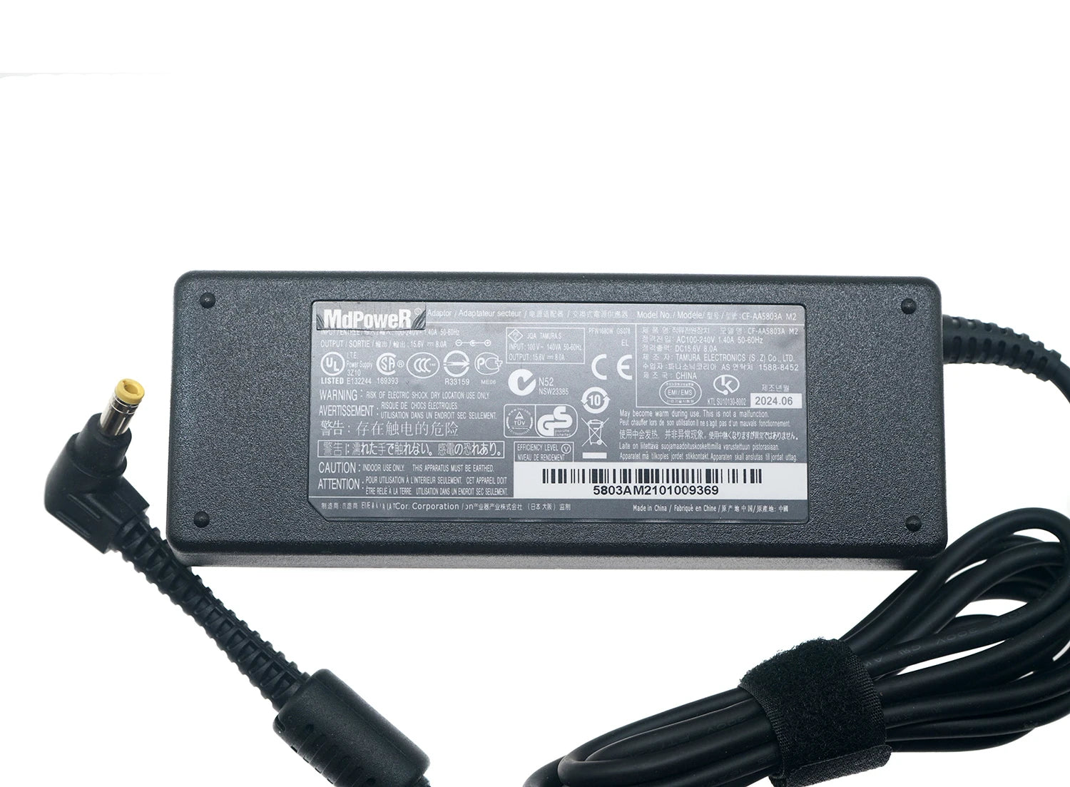 Genuine 15.6V 8A CF-AA5803A CF-AA1683A AC Adapter Charger for Panasonic Toughbook CF-74/19 CF-51 CF-52 CF-30 CF-31 Power Supply