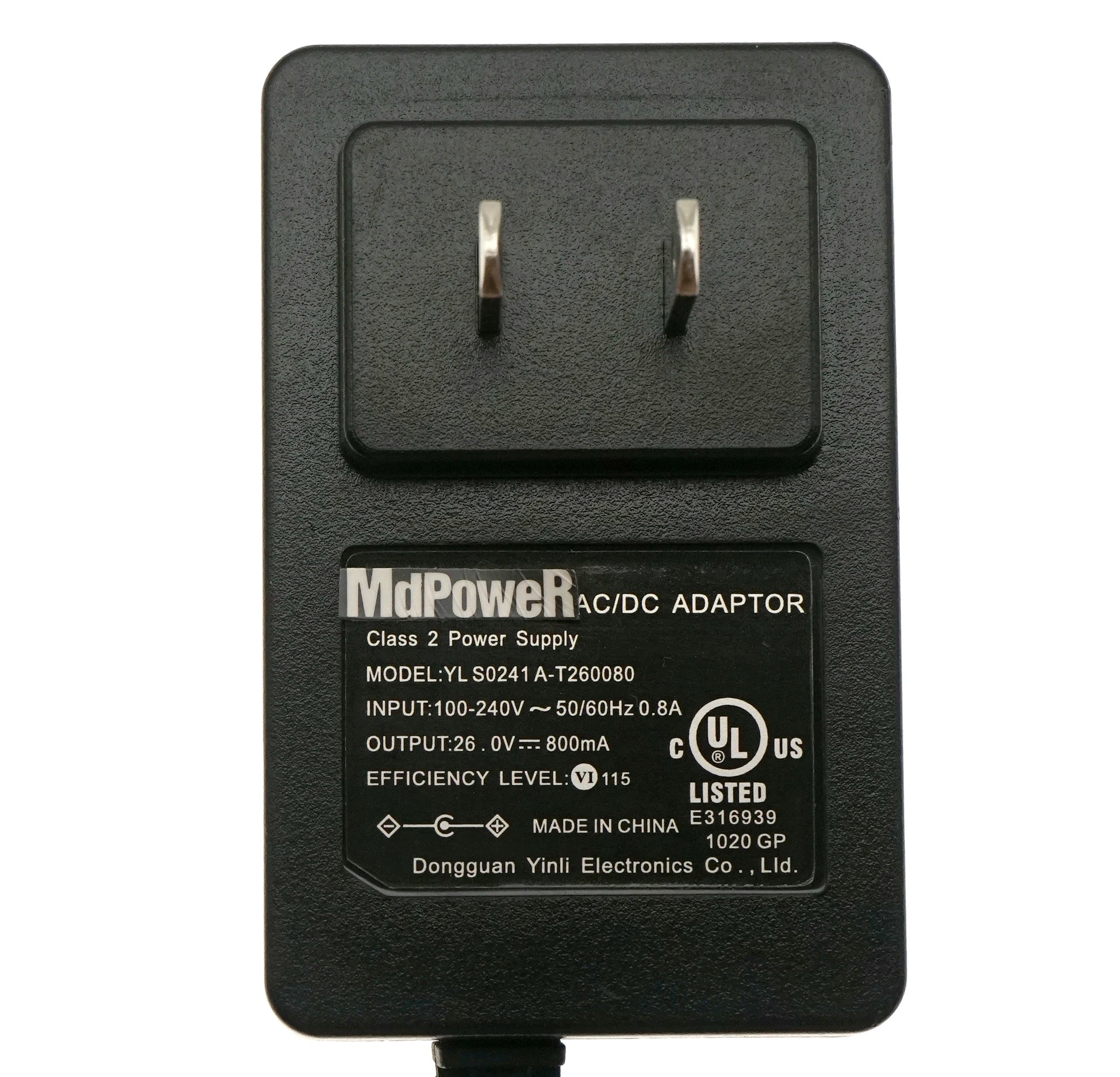 Genuine AC Adapter Charger For Tineco Vauccm Power Supply 26V 600mA 800mA 0.6A 0.8A YLS0241A-T260080 YLS0241A-T260060 US plug
