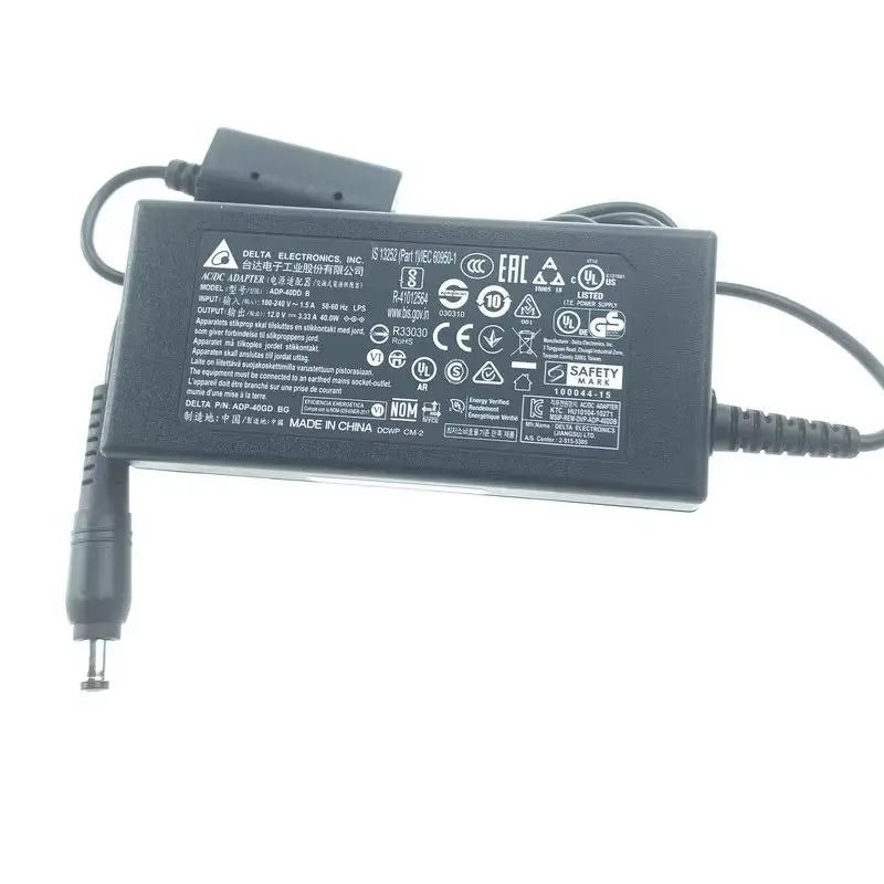 Used Genuine DELTA ADP-40DD B 12V 3.33A 40W 5.5*2.1mm AC Adapter Charger Original Power Supply