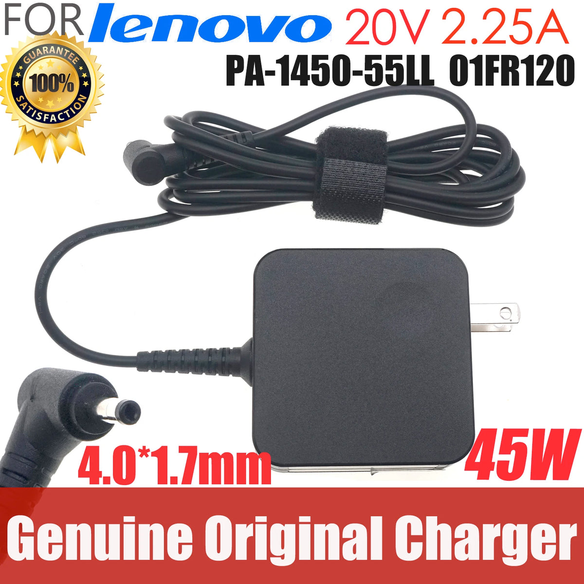 45W Laptop Chager AC Adapter for NEC / Lenovo Ideapad Flex 5A10H42923 PA-1450-55LL PA-1450-55LR ADP-45DW C 20V 2.25A 5A10H42919