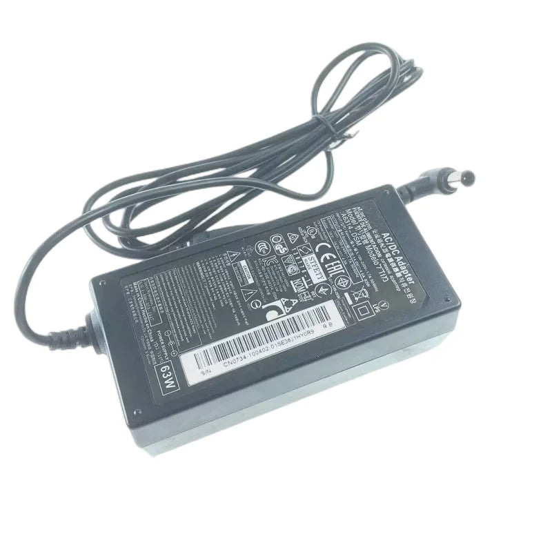 Genuine OEM A6314_DSM 14V 4.5A 63W AC Adapter Charger for Samsung S27A350H S27B750V Monitor Power Supply SVD5614V AD-6314T