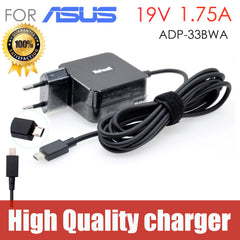 For ASUS laptop AC adapter charger Micro USB 19V 1.75A 33W ADP-33AW A EXA1206UH Eeebook X205T X205TA E202 E202S E205SA