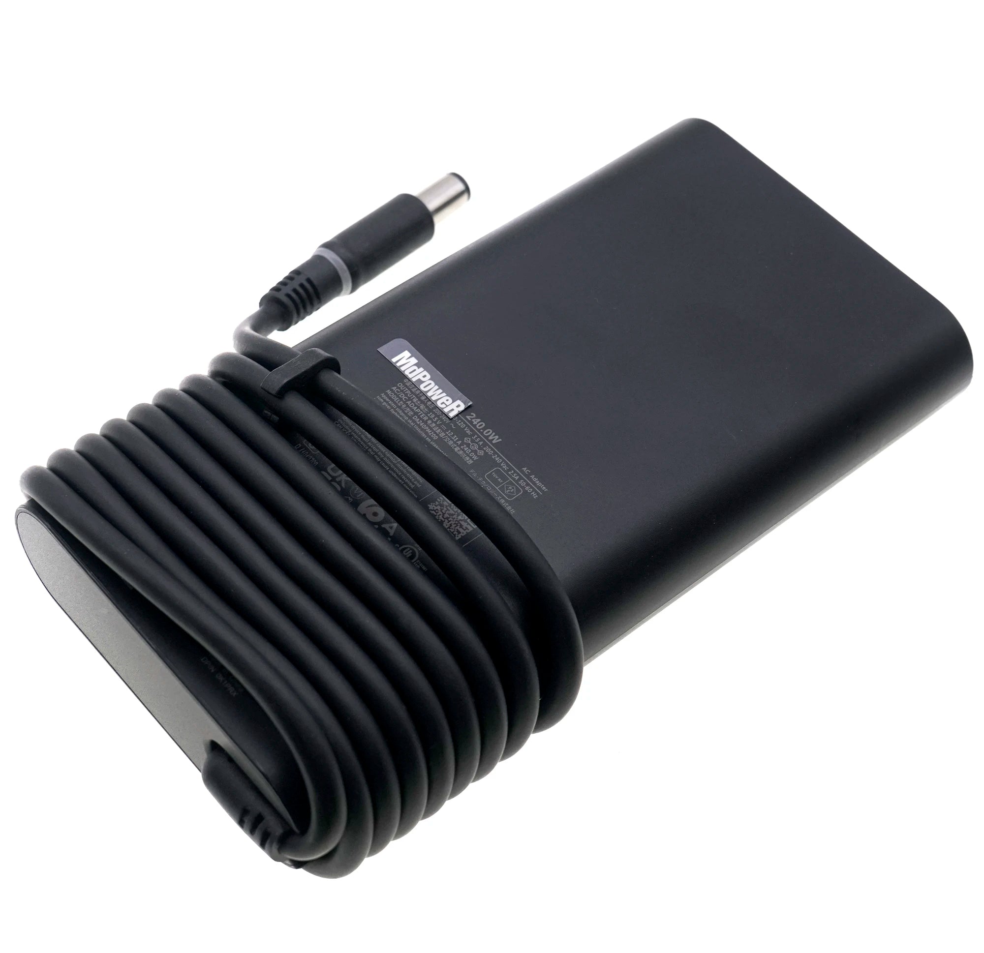 19.5V 12.31A 240W GaN Laptop AC Adapter Charger Gallium Nitride For Dell Alienware M15 R2 R3 R4 R5 R6 M17 DA240PM200 HA240PM190