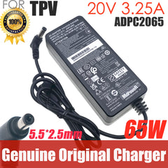 Genuine 20V 3.25V 65W  5.5x2.5mm Adapter ADPC2065 Charger For AOC Monitor AG322FCX 315LM00019 E2272PWUT/BS U2879VF Power Supply