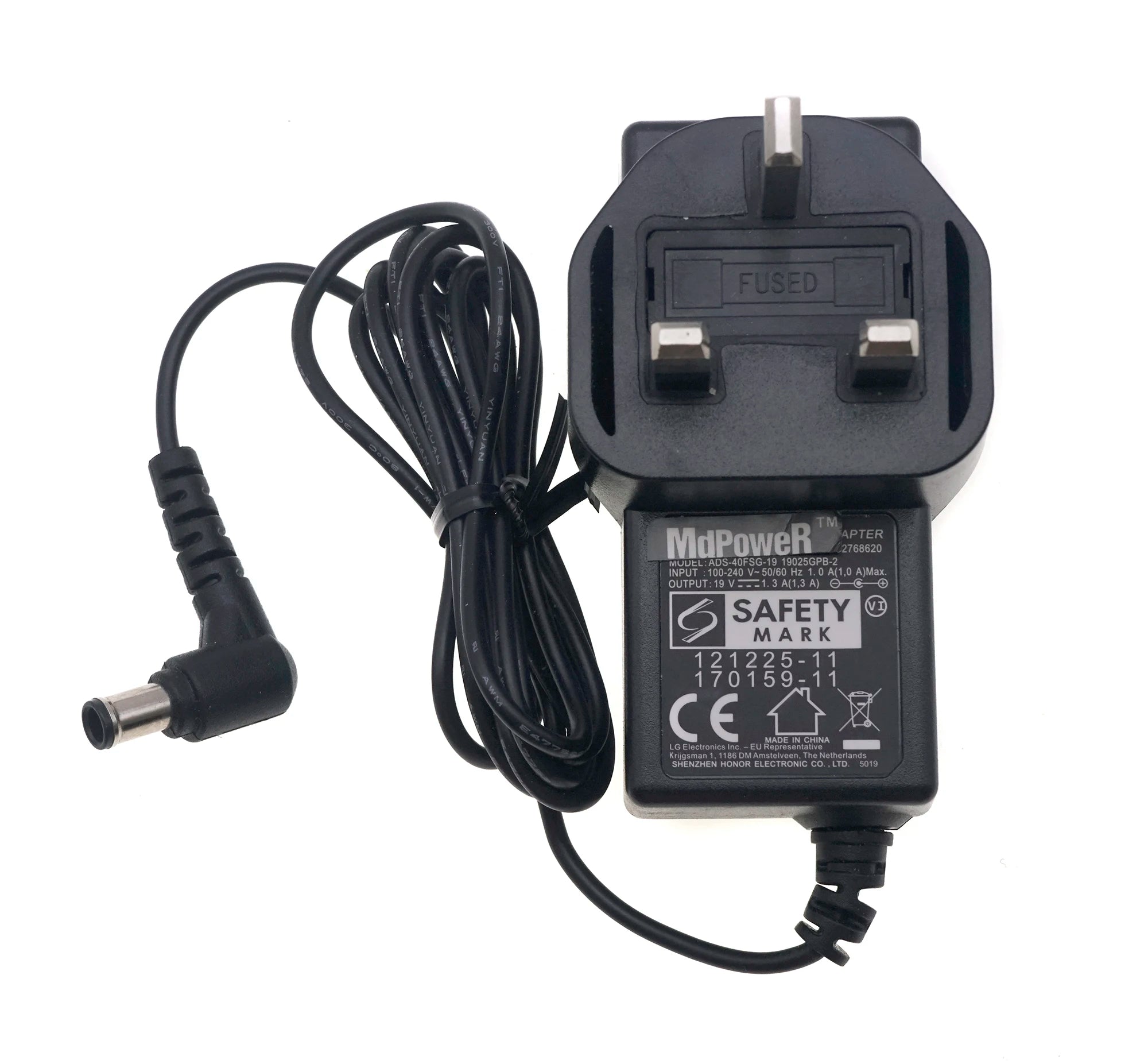 NEW Original FOR LG 19V 1.3A ADS-40FSG-19 19025GPB-2 ADS-40FSG-19 ADS-25FSF-19 Switching AC Power Adapter Charger  UK plug