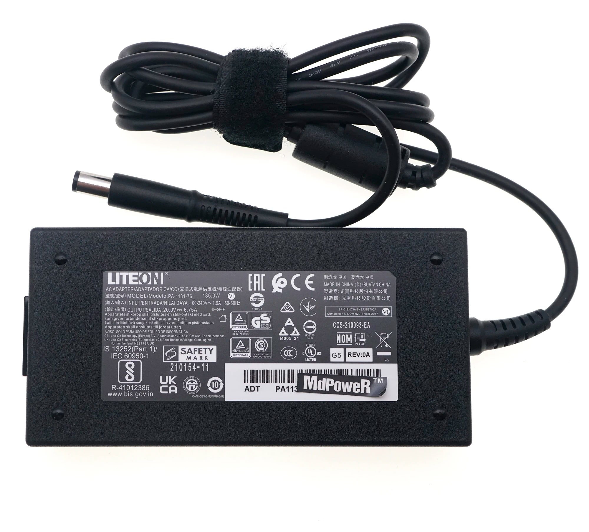 PA-1131-72 PA-1131-76 Original AC Adapter LITEON 20V 6.75A 135W Charger 7.4x5.0mm  Laptop Power Supply