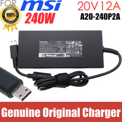 Genuine Chicony A20-240P2A 20V 12A 240W Power Supply AC Adapter For MSI GE66 GE76 GE77 Vector GP76 WE76 Stealth GS77 Charger