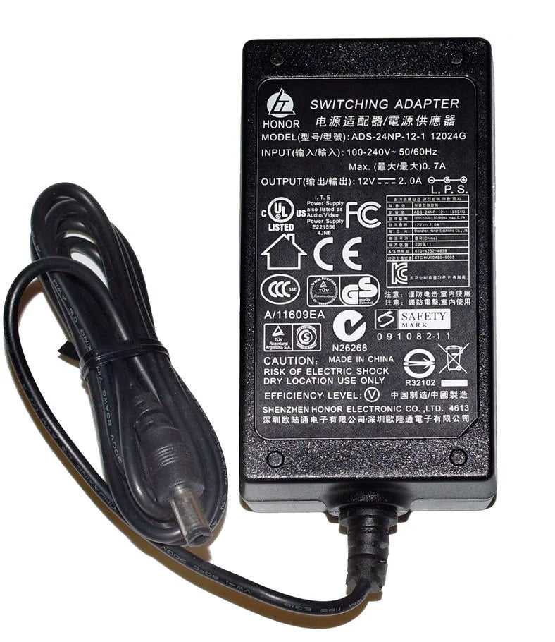 Genuine HOIOTO 12V 2A 24W  ADS-24NP-12-1 12024G AC Switching Adapter Charger For Hikvision Dahua Video Recorder Power Supply