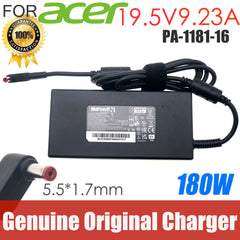 Original LITEON PA-1181-16 180W AC Adapter Laptop Power Charger For ACER Predator Helios 300 Series N17C1 PH315-51 19.5V 9.23A