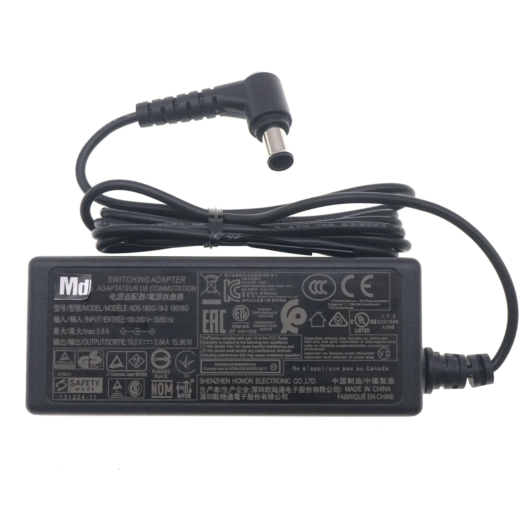 Original For LG 19V 0.84A ADS-18SG-19-3 AC DC Switching Adapter Power Charger ADS-25SFA-19-3 DA-18C19ADS-18SG-19 6.5mm x 4.5mm