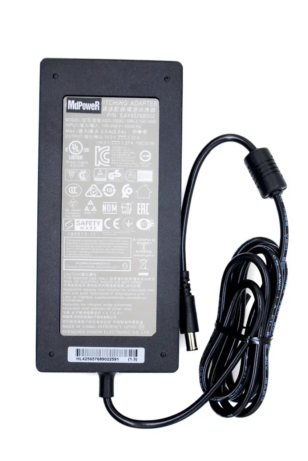 140W 19V 7.37A LCAP31 A16-140P1A ADS-150KL-19-3 Original AC DC Adapter For LG MONITOR 32BL95U LG 34GK950G 34GK950F 34GK950F-B