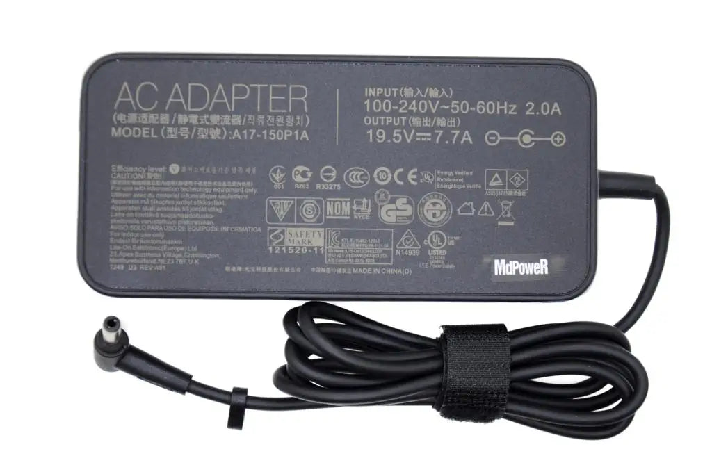 Genuine ADP-120ZB BB ADP-150NB D charger 19.5V 7.7A 150W ac power adapter for ASUS A17-150P1A G73SW G71G G74 G72G G73S X73 GL503
