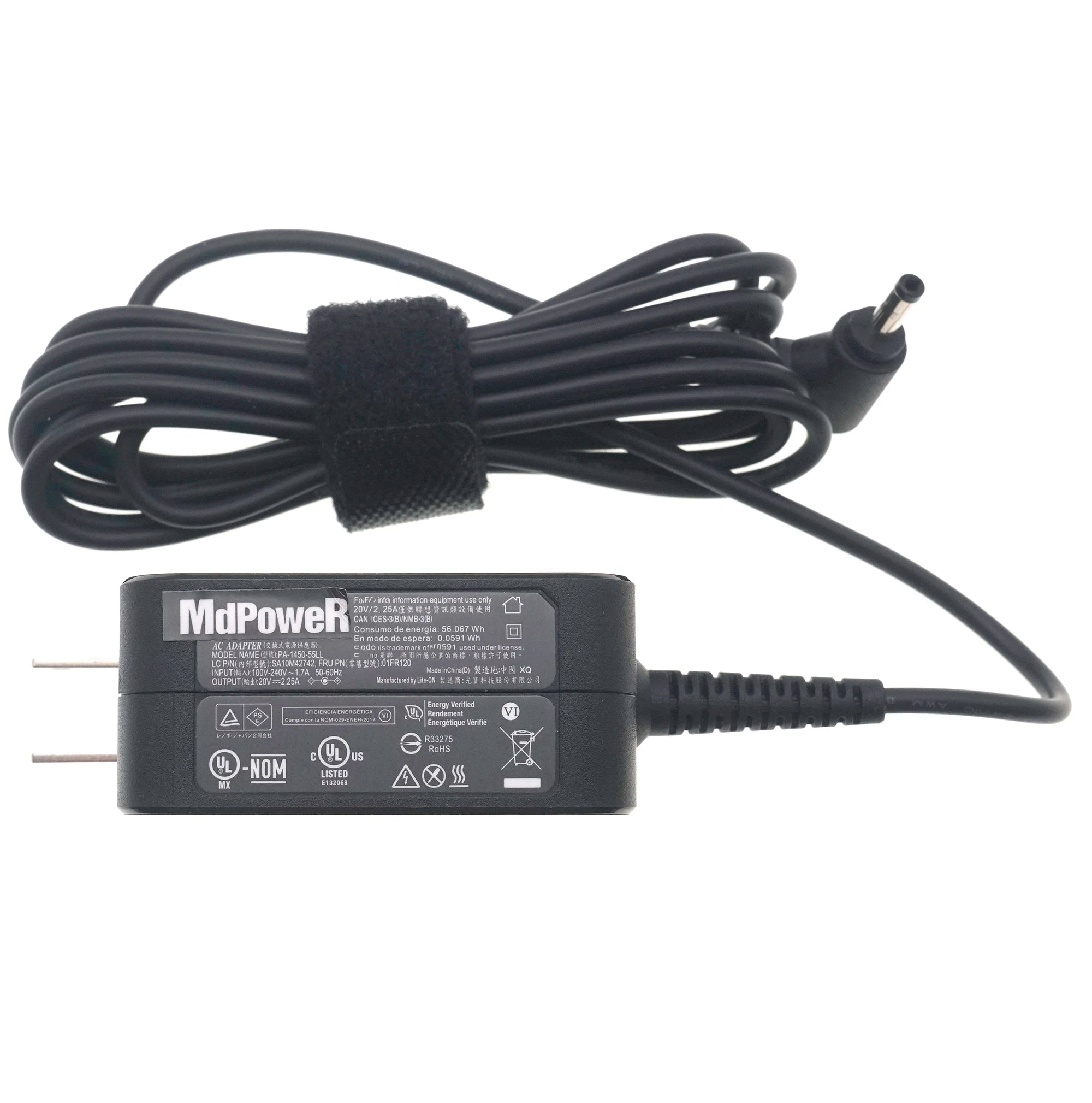 For LENOVO Laptop AC Adapter 20V 2.25A 45W Power Charger 01FR049 5A10H42919 ADP-45DW B ADP-45DW C ADL45WCC ADLX45NAC3A US Plug
