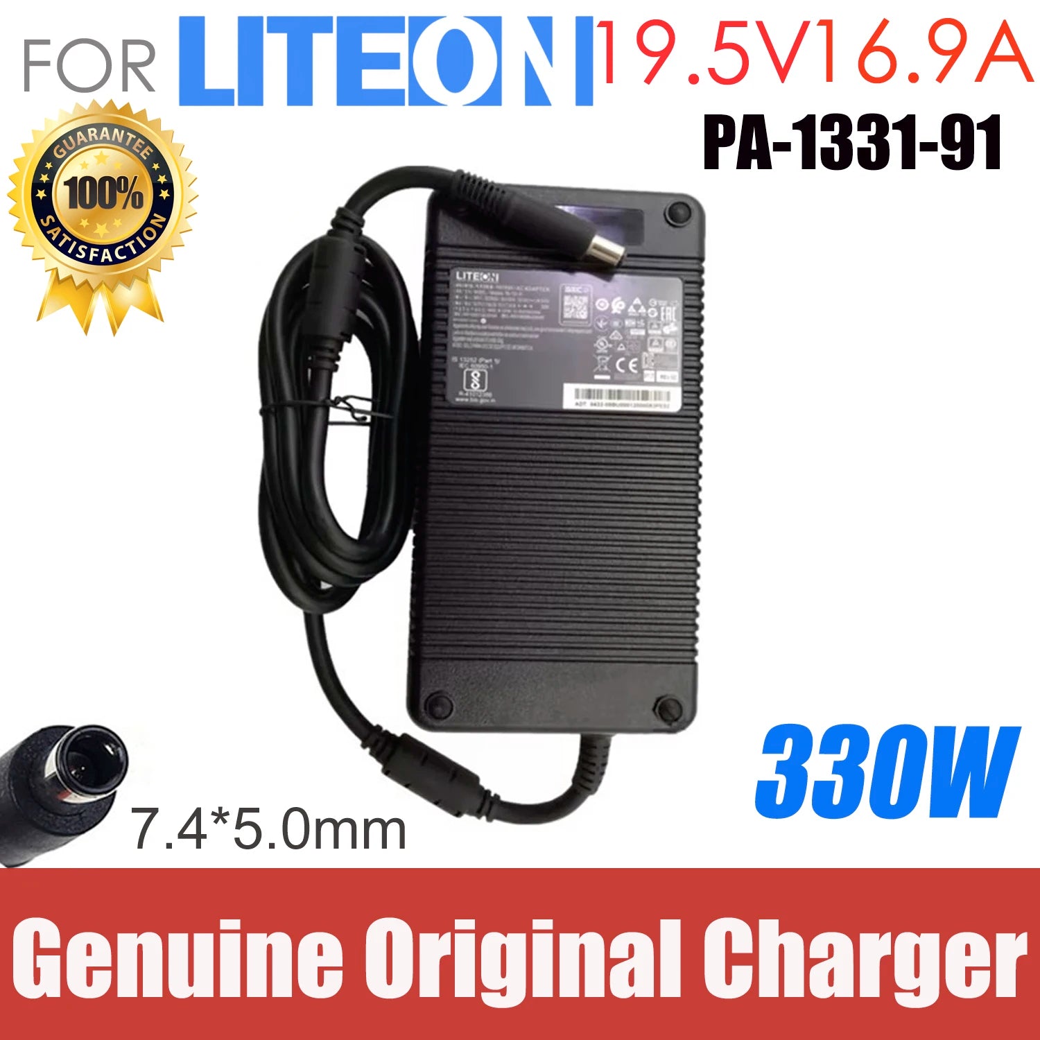 Original LITEON 19.5V 16.9A 330W PA-1331-91 AC Adapter Charger For Intel NUC 12 Enthusiast NUC12SNKi72VA Desktop Computer OEM