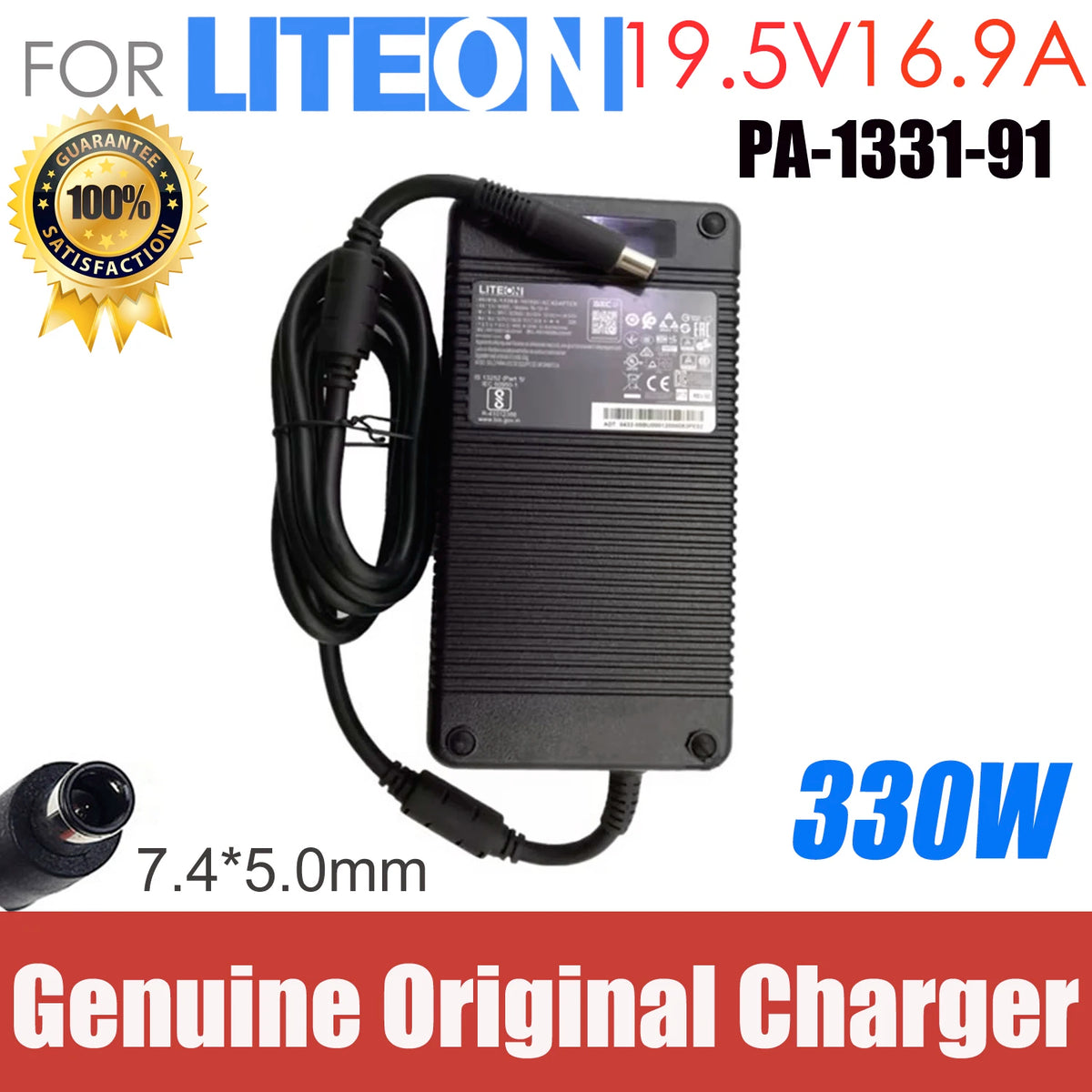 Original LITEON 19.5V 16.9A 330W PA-1331-91 AC Adapter Charger For Intel NUC 12 Enthusiast NUC12SNKi72VA Desktop Computer OEM