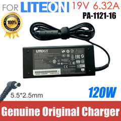 Original LITEON PA-1121-16 AC Power Adapter Charger 19V 6.32A 120W 5.5x2.5mm Laptop Power Supply Adaptor