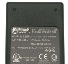 Genuine HONOTO Switching Adapter AC Charger ADS-110DL-12-1 120084E 12V 7A 84W  5.5x2.5mm For LaCie Power Supply Original
