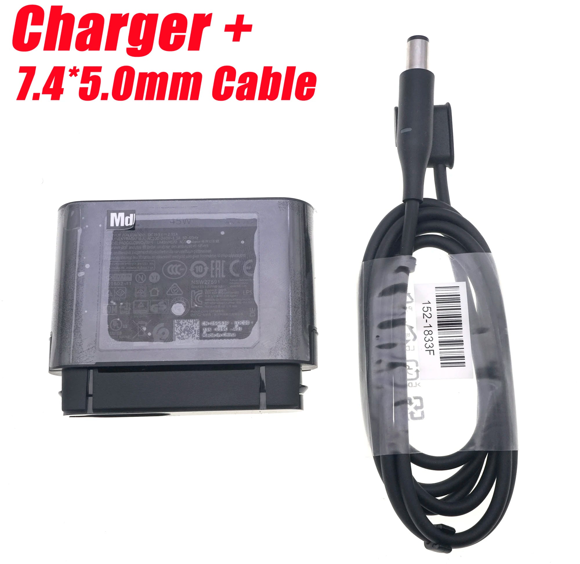 19.5V 2.31A 45W laptop AC Adapter 10000mAh Power bank 43Wh for Dell DP/N:05G53P 0DHPY5 TYPE-C SMP43PH170 LA45NM170 PH45W17-BA