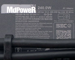 19.5V 12.31A 240W GaN Laptop AC Adapter Charger Gallium Nitride For Dell Alienware M15 R2 R3 R4 R5 R6 M17 DA240PM200 HA240PM190